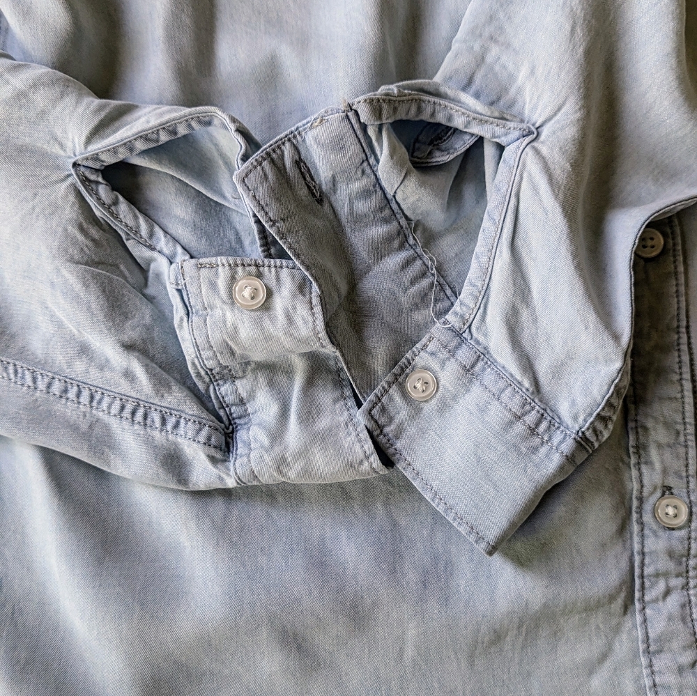 Thread + Supply Women's Button Down Denim Shirt, … - image 3